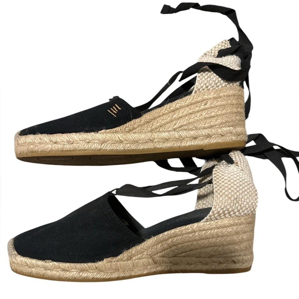 Black Viscata Espadrille Flats